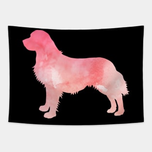 Pink Golden Retriever Tapestry