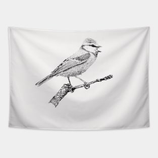 Vintage bird illustration Tapestry