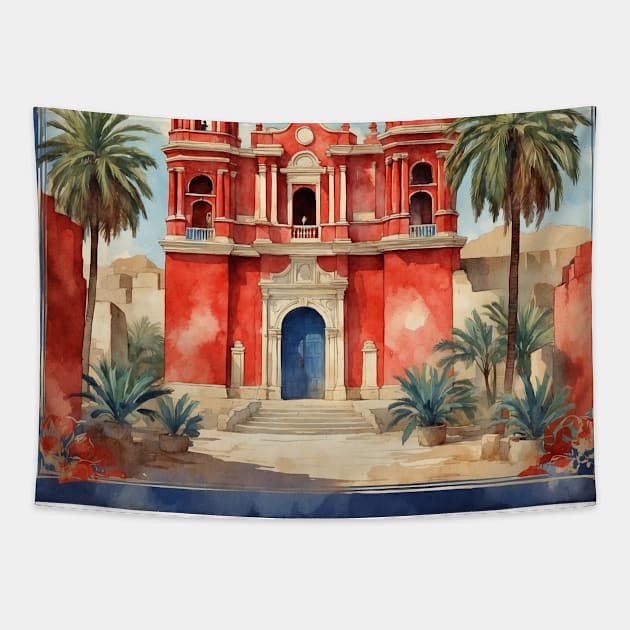 Tula Tamaulipas Mexico Vintage Tourism Travel Tapestry by TravelersGems