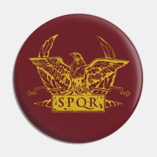 Roman Eagle Standard Aquila SPQR Pin