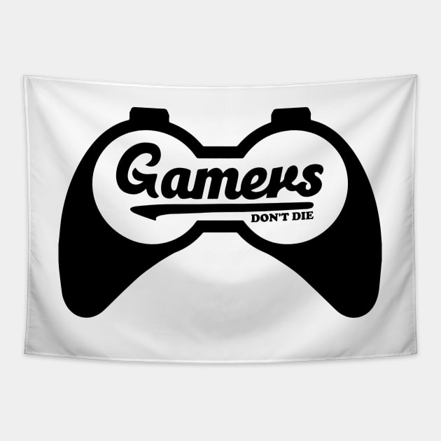 Gamers Don't Die Tapestry by timegraf
