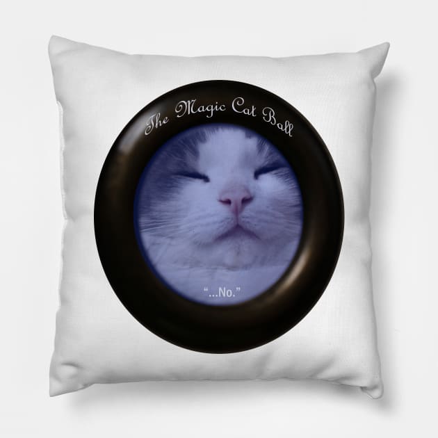 The Magic Cat Ball Pillow by Collage Garage Gifts