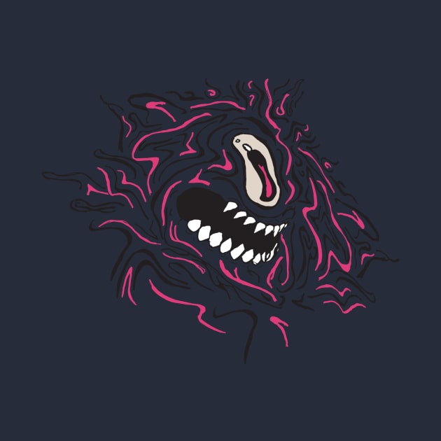 One Eyed Void Beast line art by chortlzdesigns