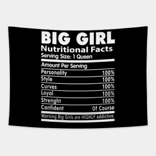 Big Girl Nutritional Facts Tapestry