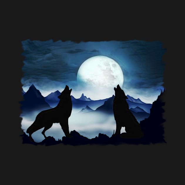 Wolves Howling by PhotoArts