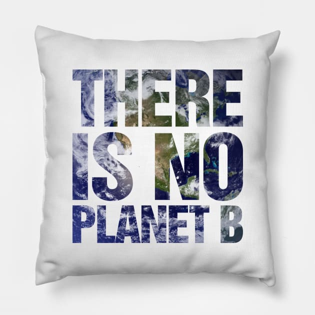 There Is No Planet B Earth Pillow by TeeTime