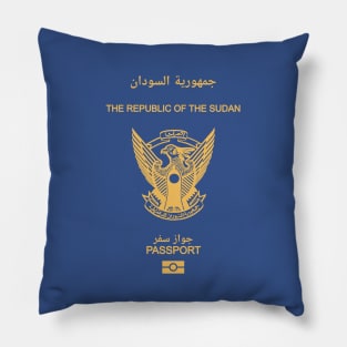 Sudan passport Pillow