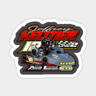 Jeff Keltner's One 2 Motorsports - Design on Front Magnet