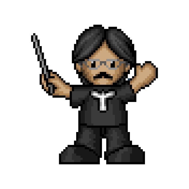 Nobuo Uematsu Pixelart by PixelKnight