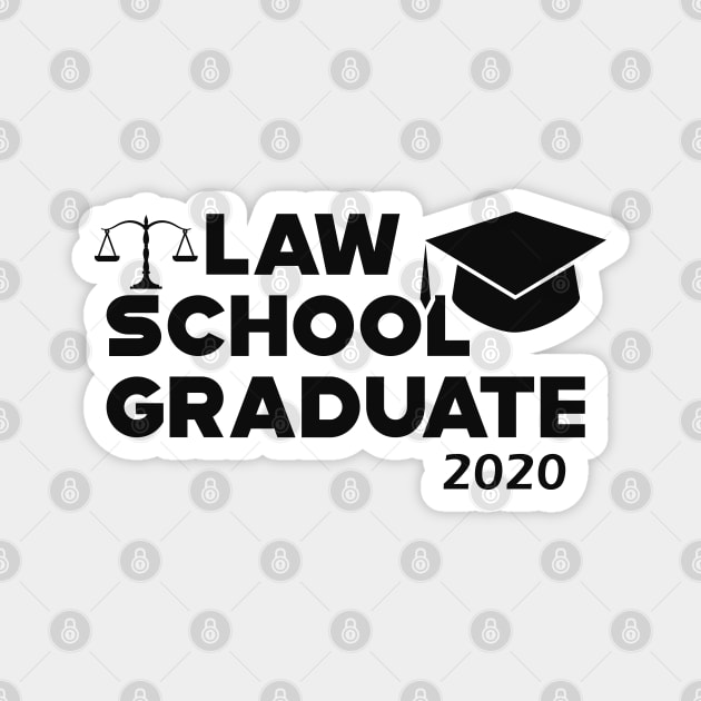 Law School Graduate 2020 Magnet by KC Happy Shop