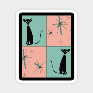 North Star MCM Cat Art Magnet