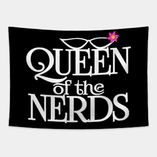Queen Of the Nerds Nerdy Girl Tapestry