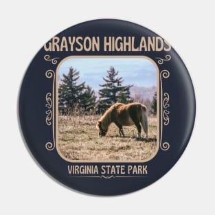 Grayson Highlands Virginia State Park Pin