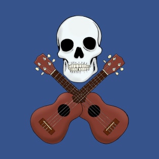 Skull and ukuleles T-Shirt