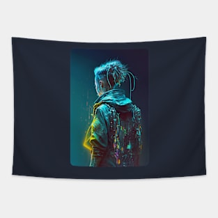 Cyberpunk Girl - V1.03 Tapestry