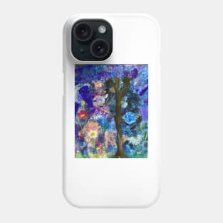 “Seul dans le jardin au clair de lune” (Alone in the Garden at moonlight) Phone Case