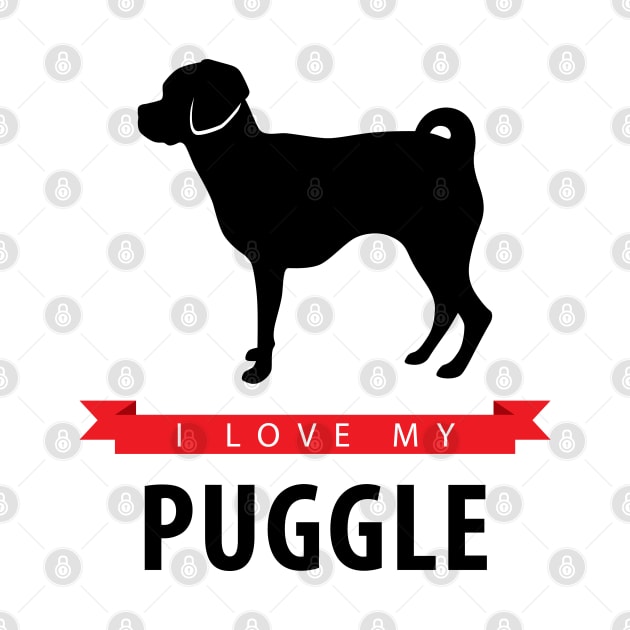 I Love My Puggle by millersye