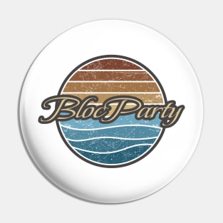 Bloc Party Retro Waves Pin