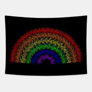 Rainbow Doodle Tapestry