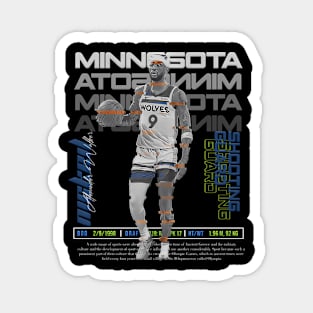 Nickeil Alexander-Walker Basketball Art Timberwolves Magnet