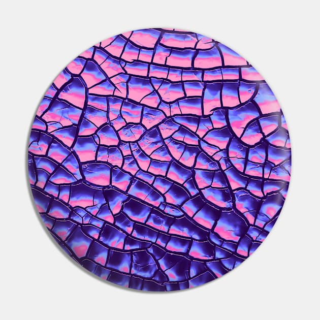 Omnisexual Pride Dry Cracked Texture Pin by VernenInk