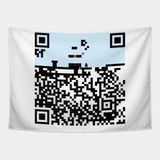 Super QR Code Bros Tapestry