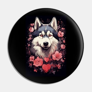 Husky dog Pin