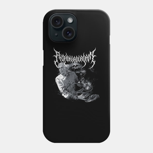Death Metal Anthony Bourdain Phone Case by UyabHebak