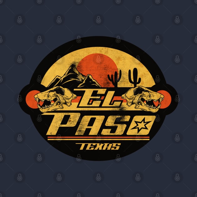 El Paso Texas Vintage by CTShirts