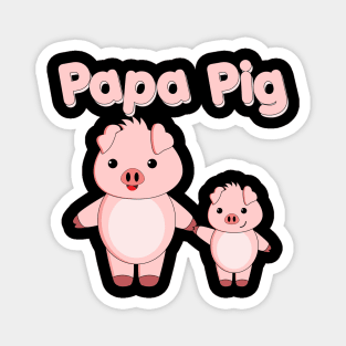 Papa Pig Magnet