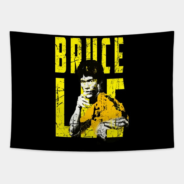 Be Water Lee Legend Bruce Movie Jeet Kune Do Tapestry by Garmentcrooks