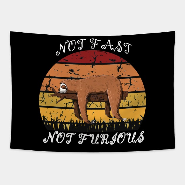 NOT FAST SLOTH Tapestry by OMARMAH