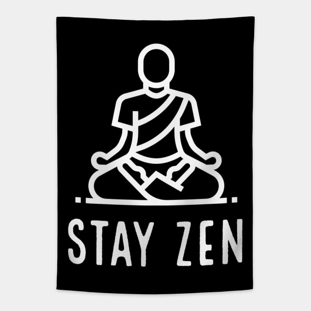 STAY ZEN Tapestry by Rules of the mind