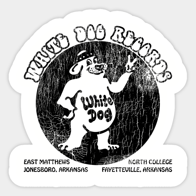 White Dog Records - Arkansas - Sticker