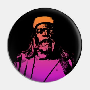 Vaporwave Genghis Khan 4212 Ulaanbaatar Pin