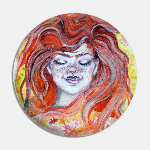 Happy girl. Autumn girl. Pin by GalinART