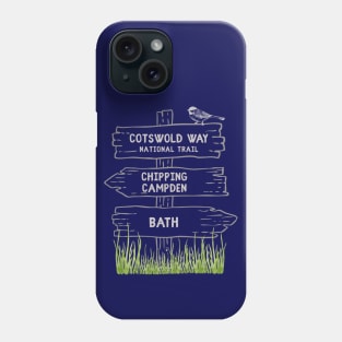 Cotswold Way National Trail, Cumbria, UK Distance Walk Phone Case