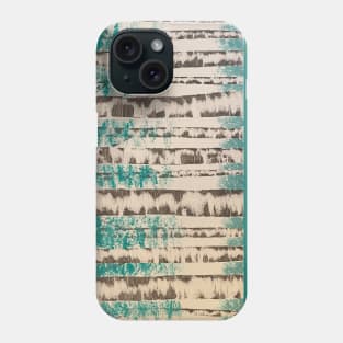 White Birch Trees with Turquoise Leaves Phone Case