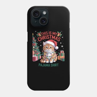 This is My Pajama British Longhair Santa Cat Lovers Phone Case