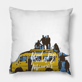 Road Trip, Friends & Memories Pillow