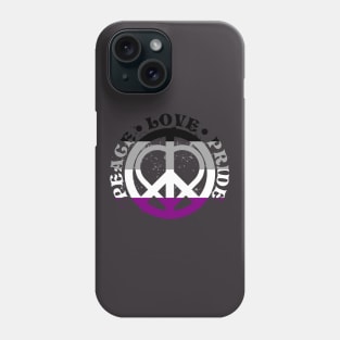 Peace Love Asexual Pride Phone Case