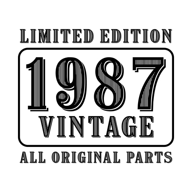 All original parts vintage 1987 limited edition birthday by colorsplash