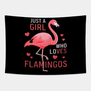 Flamingo Girl Tapestry