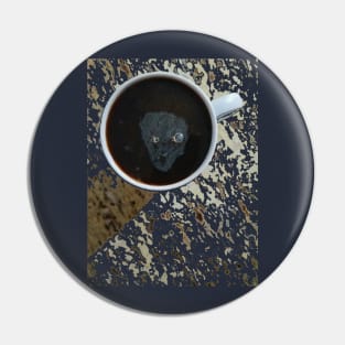 Coffee Skull Pin