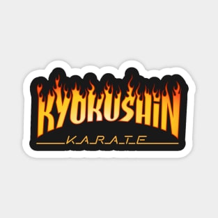 Kyokushin Karate Flame Logo Magnet