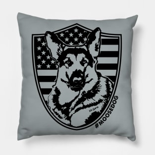 Star Spangled Moosedog (double sided T-shirt) Pillow