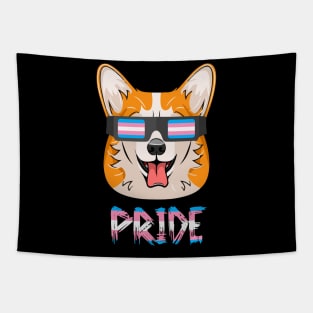 Corgi Transgender Flag Lgbt Tapestry