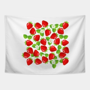 Spring Strawberries Tapestry