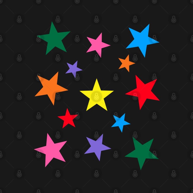 Rainbow Stars Celestial Pattern by OneThreeSix