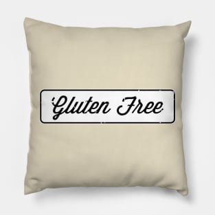 Gluten Free Hipster Logo Pillow